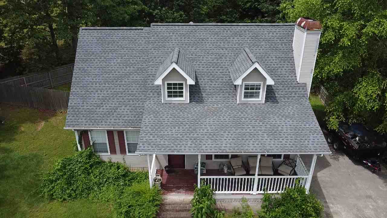 Cape Cod with Twin Dormers, Finished Architectural Shingles